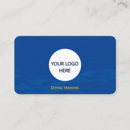 Volledig  blauwe golven visitekaartje