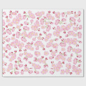 Volledig bloem roze sakura (Cherry blossom) patroo Cadeaupapier (Vlak)