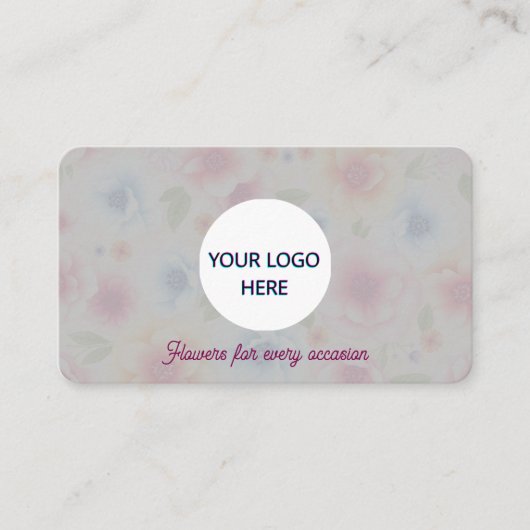 Volledig  bloemen visitekaartje (Voorkant)