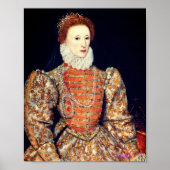 Volledig Body Portret van koningin Elizabeth I van Poster (Voorkant)