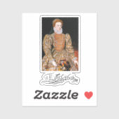 Volledig Body Portret van koningin Elizabeth I van Sticker (Vel)