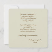 Volledig  boho bloemenkrans afgerond kaart (Achterkant)