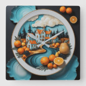 Volledig Bord Vierkante Klok (Voorkant)