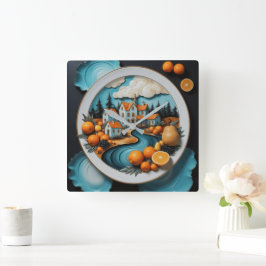 Volledig Bord Vierkante Klok