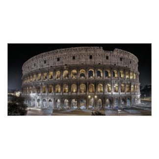 Volledig Colosseum Rome - Italië Landmark Perfect Poster