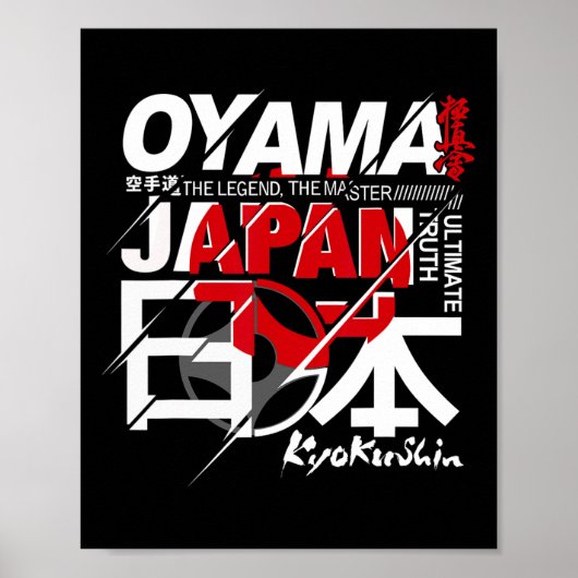 Volledig contact Kyokushin Karate Poster (Voorkant)