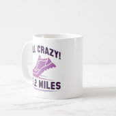 Volledig Crazy 26.2 Mijl Koffiemok (Voorkant links)