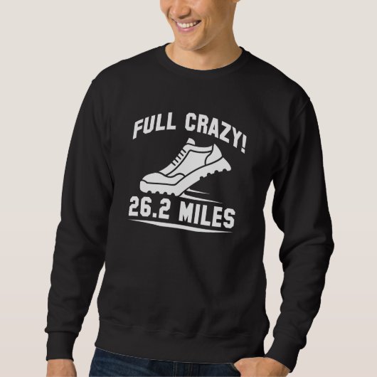 Volledig Crazy 26,2 Mijl Trui (Voorkant)