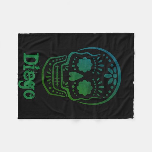 Volledig  dag van de dode Pet Blanket Fleece Deken (Voorkant (Horizontaal))