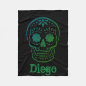 Volledig  dag van de dode Pet Blanket Fleece Deken (Voorkant)