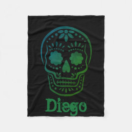 Volledig  dag van de dode Pet Blanket Fleece Deken