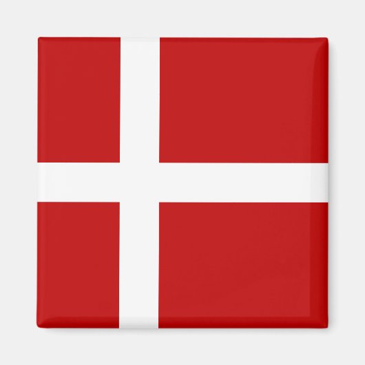 Volledig Deense vlag Magneet (Voorkant)