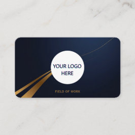 Volledig  Deep Blue & Gold Visitekaartje