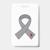 Volledig  Diabetes Ribbon badge (Achterkant)