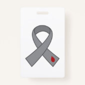 Volledig  Diabetes Ribbon badge (Achterkant)