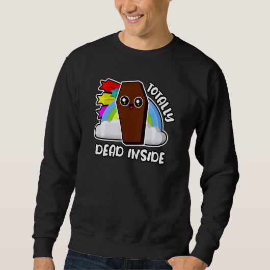 Volledig dood in Funny Rainbow Coffin Cute Chee Trui (Voorkant)