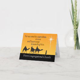 Volledig  drie-Wise Mannen kerst Feestdagen Kaart