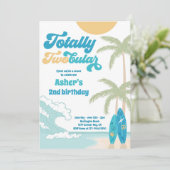 Volledig dubbelzijdig surfbordstrand 2e verjaardag kaart (Staand voorkant)