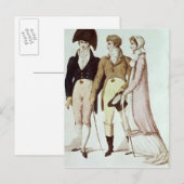 Volledig en half volledige jurken voor april briefkaart (Voorkant / Achterkant)