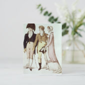 Volledig en half volledige jurken voor april briefkaart (Staand voorkant)