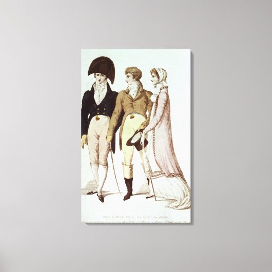 Volledig en half volledige jurken voor april canvas afdruk (Voorkant)