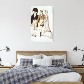 Volledig en half volledige jurken voor april canvas afdruk (Insitu (Slaapkamer))