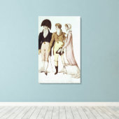 Volledig en half volledige jurken voor april canvas afdruk (Insitu (Houten vloer))