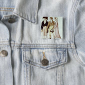 Volledig en half volledige jurken voor april vierkante button 5,1 cm (In situ)