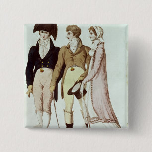 Volledig en half volledige jurken voor april vierkante button 5,1 cm