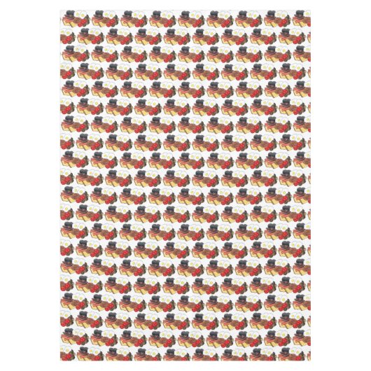 Volledig Engels Breakfast UK British Cuisine Pub F Tafelkleed (Voorkant)