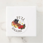 Volledig Engels Breakfast UK British Food Cuisine Bedankjes Labels (In situ)