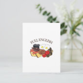 Volledig Engels Breakfast UK British Food Cuisine Briefkaart (Staand voorkant)