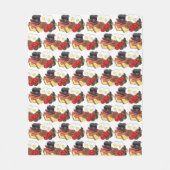 Volledig Engels Breakfast UK British Food Cuisine Fleece Deken (Voorkant)