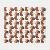 Volledig Engels Breakfast UK British Food Cuisine Fleece Deken (Voorkant (Horizontaal))