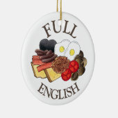 Volledig Engels Breakfast UK British Food Cuisine Keramisch Ornament (Rechts)