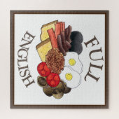 Volledig Engels Breakfast UK British Food Cuisine Legpuzzel (Horizontaal)