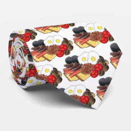 Volledig Engels Breakfast UK British Food Cuisine Stropdas