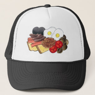 Volledig Engels Breakfast UK British Food Cuisine Trucker Pet