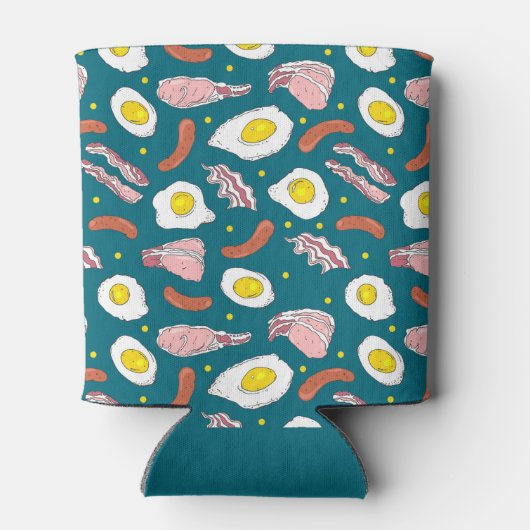 Volledig Engels Fry up Ontbijt Bacon Eieren Kater Blikjeskoeler (Achterkant)