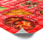 Volledig Engels Ontbijt cafe eten Poster (Hoek)