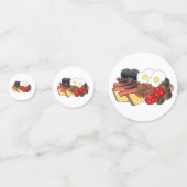 Volledig Engels Ontbijt UK Brits Eten Brunch Confetti (Voorkanten)