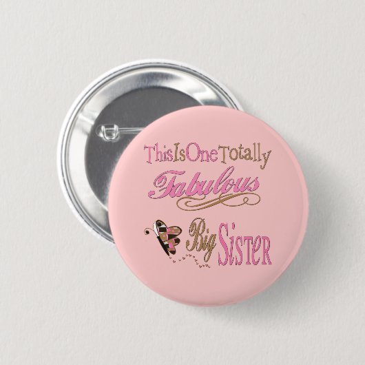 Volledig Fabulous Big Sisters Ronde Button 5,7 Cm (Voorkant /achterkant)