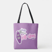 Volledig Fabulous Key Fob Fun Motel Cartoon Quote Tote Bag (Achterkant)