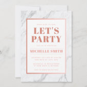 Volledig  feestuitnodiging kaart (Voorkant)