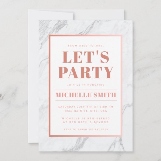 Volledig feestuitnodiging kaart (Voorkant)