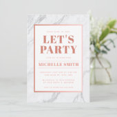 Volledig  feestuitnodiging kaart (Staand voorkant)