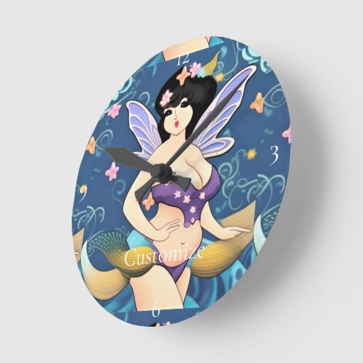 Volledig-figuur Fairy Goddess Thunder_Cove Ronde Klok (Hoek)