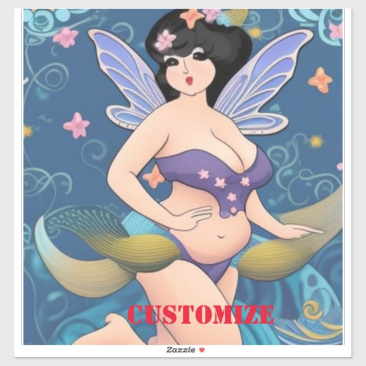 Volledig-figuur Fairy Goddess Thunder_Cove Sticker (Vel)