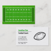 Volledig Football Coach-Visitekaartje Visitekaartje (Voorkant / Achterkant)