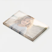 Volledig fotoontwerp met aangepaste naam post-it® notes (Schuin)